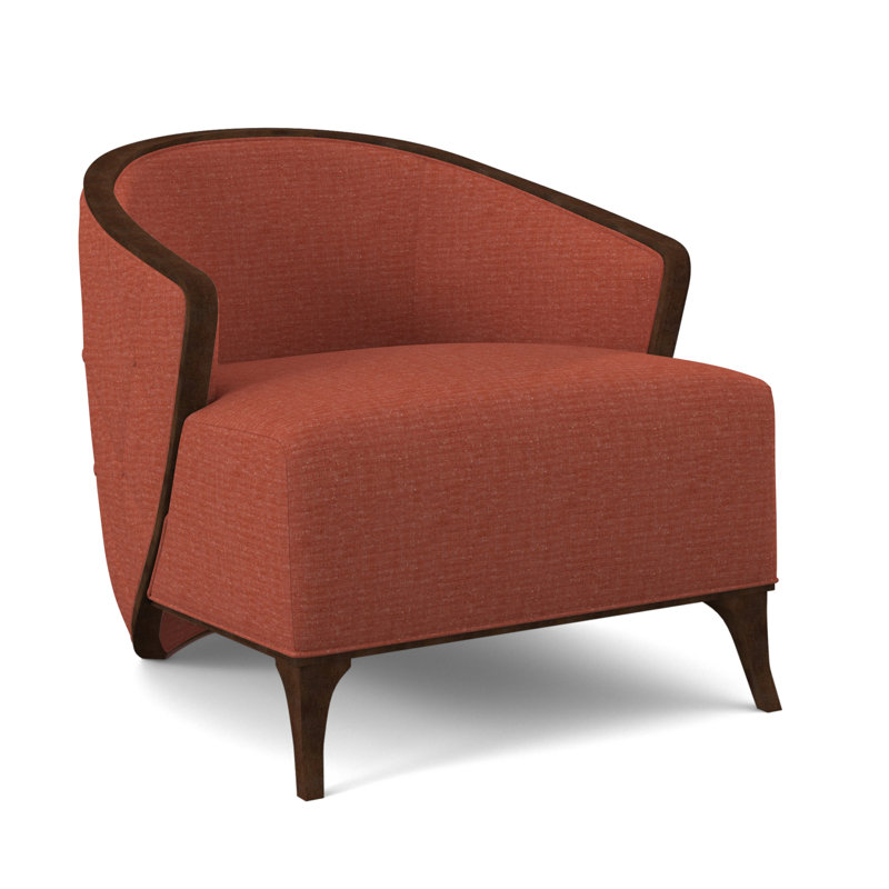 Penegrine Lounge Chair, Filigree Ivory, American Walnut