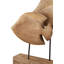 Handcarved Mango Wood Double Teardrop Angelfish Ornament-1961427543
