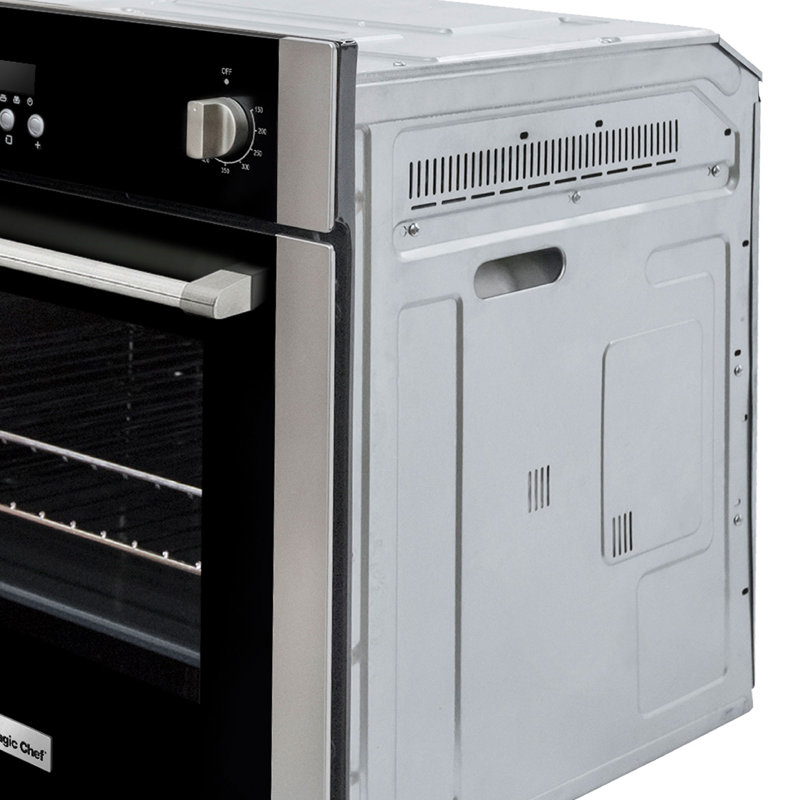Magic Chef 24" 2 Cubic Feet Electric Convection Wall Oven with Soft Close Door