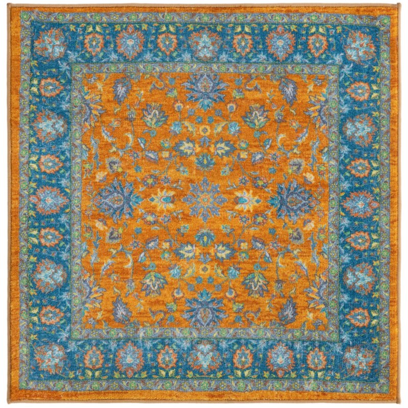Artez Oriental Indoor Rug, Square 3'3"