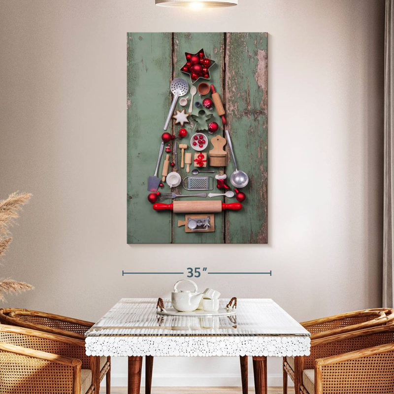 Lelend Christmas Tree Kitchenware, 51" H x 34" W