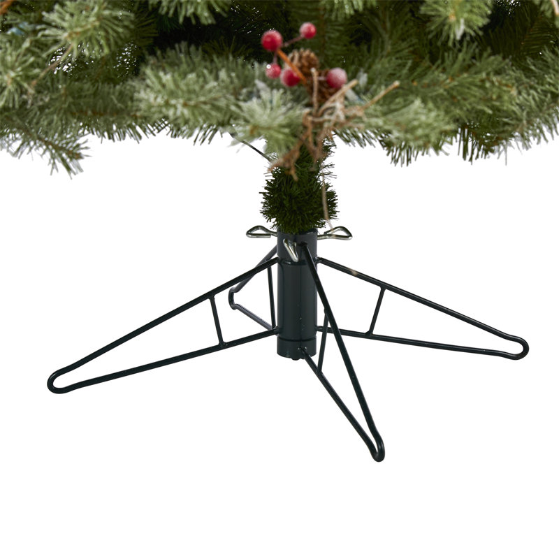 Arbre de Noël artificiel épinette vert 6,5 'avec 450 lumières claires