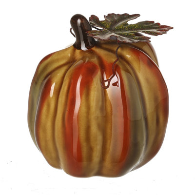Pumpkin Decoration with Leaf