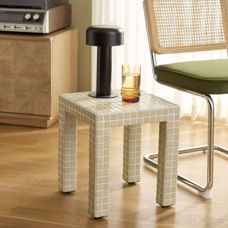 Table d'appoint Hotaru, Crème, crème
