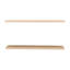 Greer Floating Shelf In Melamine X2,Smokey Oak-1985947777