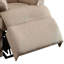 Fauteuil inclinable beige en tissu tissé-1845720040