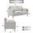 Lagoa 59.8" W Boucle Square Arm Loveseat-1553399631