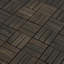 Carreaux de terrasse en bois d'acacia imbriqués à carreaux, plancher de bois franc d'acacia brun foncé carré de 10 pi x 12 po pour terrasse, banc, côté piscine-121238048