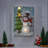 LED Snowman with Tree Textured Wall Décor