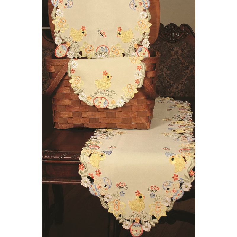 Chemin de table Spring Baby Chicks, L 72 po x l 15 po