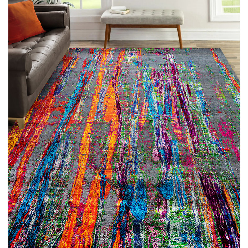Abstract Area Rug, Rectangle 8' x 10'