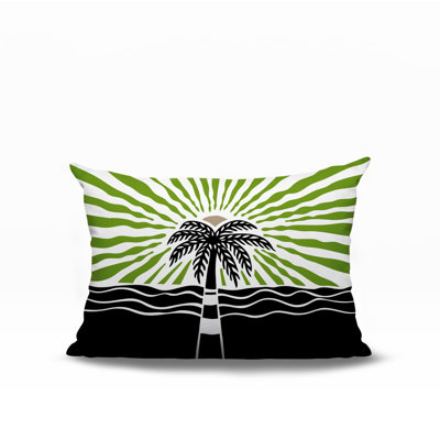 Oreiller rectangulaire réversible intérieur / extérieur Aky Palm