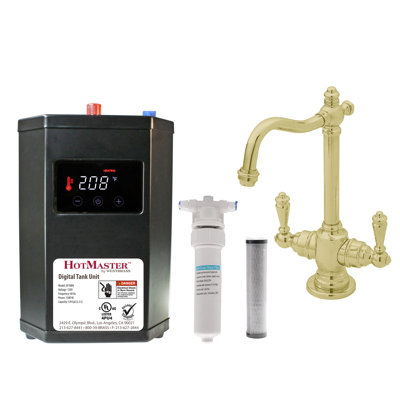 9" 2-Handle Hot & Cold Water Faucet with Heating Tank