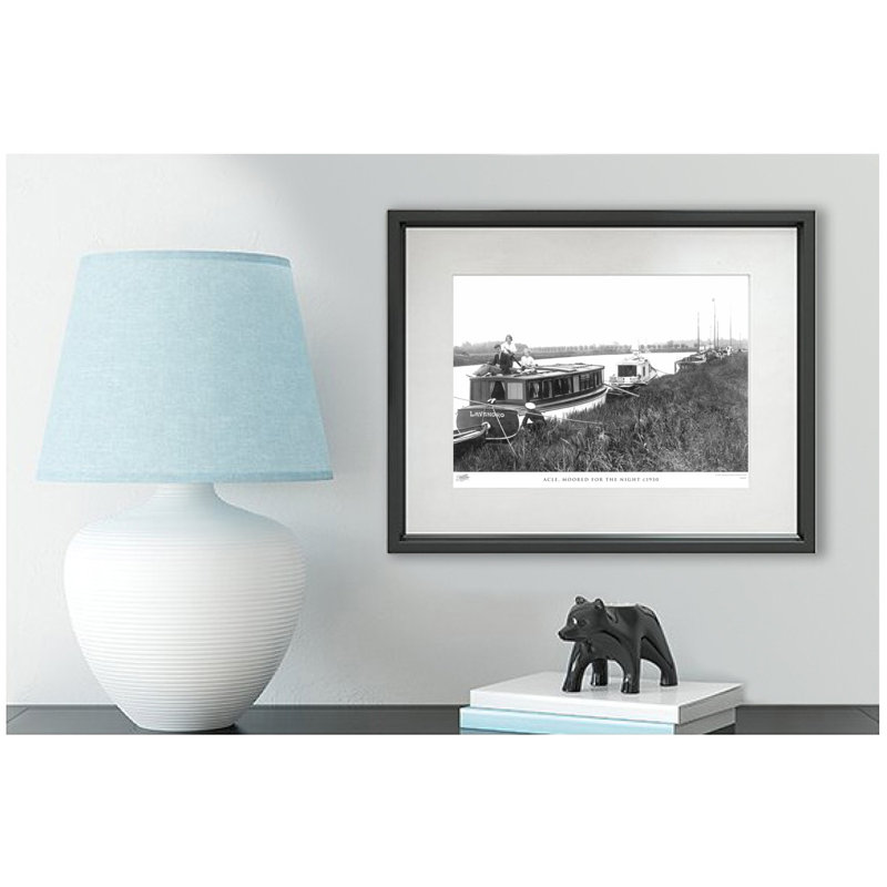 Acle, Moored For The Night C1930 by Francis Frith - Single Picture Frame Print, 40cm H x 50cm W x 2.3cm D