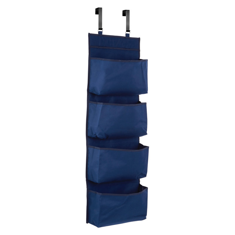Teresa Fabric Overdoor Organiser, Dark Blue