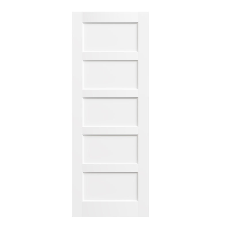 Porte de garde-manger intérieure standard 5 pièces en bois massif sans quincaillerie, 32 po x 80 po