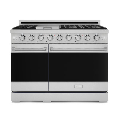 Gordon Ramsay by THOR Kitchen 48 Inch Professional Gas Range with Double Oven in Stainless Steel