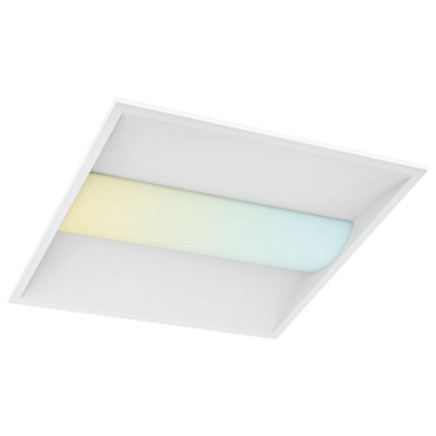 Luminaire à DEL 2 pi 2 pi LUXRITE, panneau central, 5CCT (3000K-6000K), 20W-40W, 2500-5000LM, intensité variable 0-10V, 120-277V, homologué ETL, DLC Premium