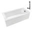 Baignoire en alcôve en acrylique avec drain à droite 60 po x 32 po Streamline-101700139