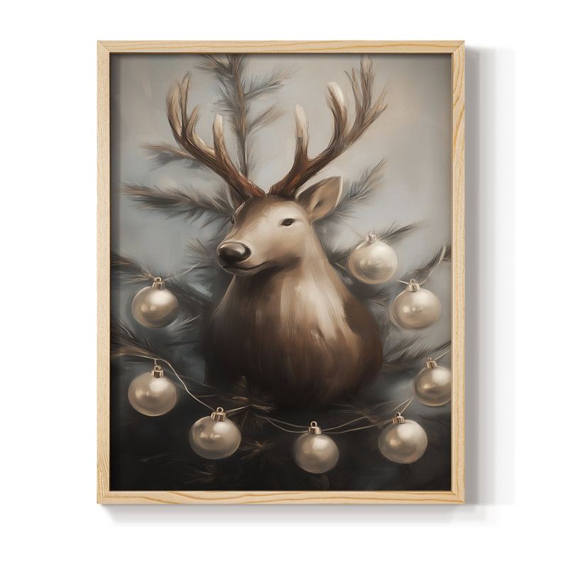 Art des Fêtes de Noël - Série 2 - CECLXIX, reproduction encadrée - bois massif, Naturel, H 11 po x l 9 po