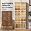 Armoire de rangement à chaussures empilable en plastique à 9 niveaux et 27 paires pour un vestibule facile à assembler