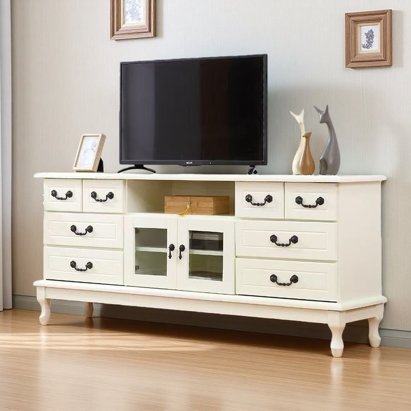 Meuble télé American Minimalist Design, Blanc cassé