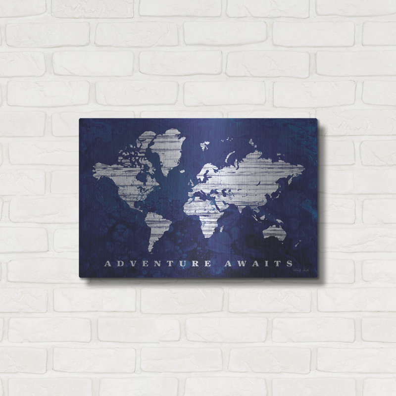 «Adventure Awaits Map» par Cindy Jacobs, H 16 po x l 24 po