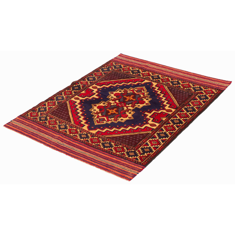 Tapis bleu marine foncé Tajik 4 pi 3 po x 5 pi 9 po