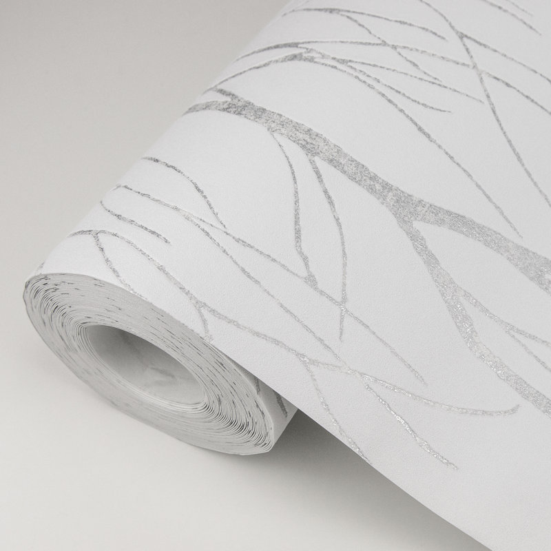 Rouleau de papier peint L 33 pi x l 21 po Moriz, Ivoire