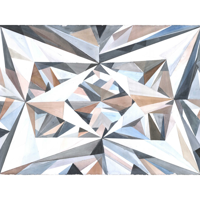 Diamants - peinture sur toile tendue, H 12 po x l 16 po
