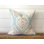 Housse de coussin turquoise à motif médaillon turquoise