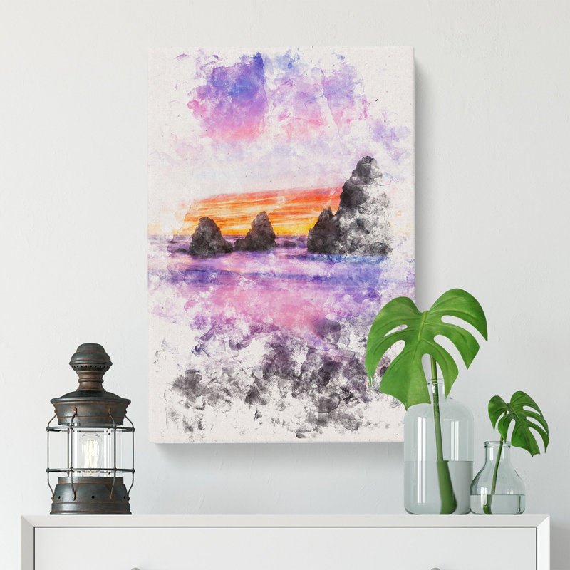 Rodeo Beach - Wrapped Canvas Painting, 76cm H x 50cm W x 3cm D