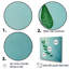 «Teal Tranquility Leaf Impression», reproduction sur toile-55945253-55945251