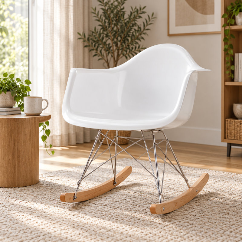 Chaise berçante en fibre de verre