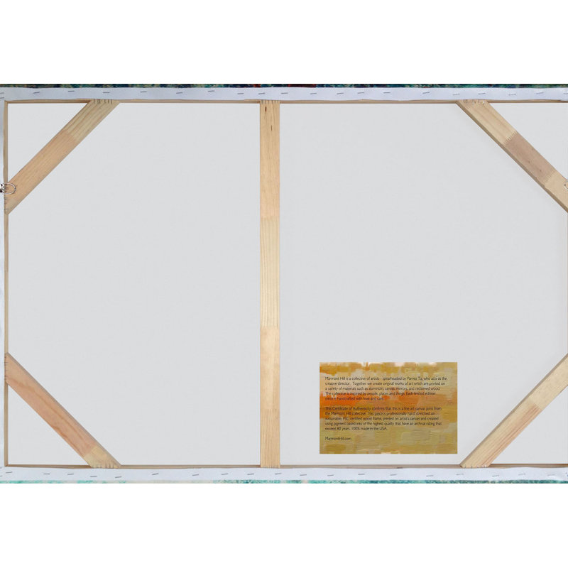 « automne equinox », reproduction d’art sur toile tendue encadrée, H 30 po x l 45 po x P 1,5 po