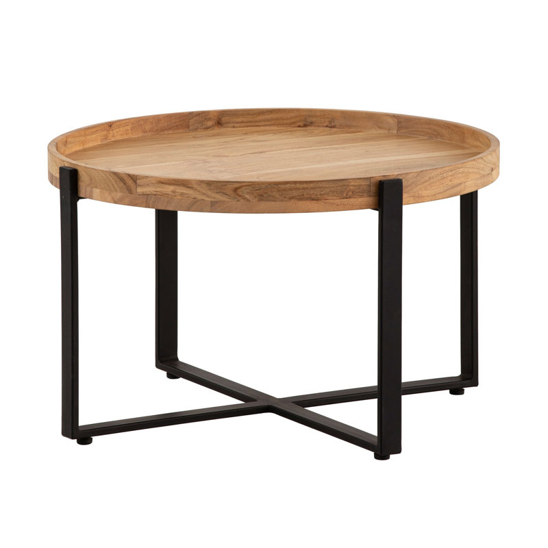 60cm Solid Wood Top Console Table