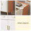 Buffet en bois manufacturé Modern White-1111871425