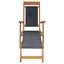Narmada Outdoor Teak Chaise Lounge-595641221