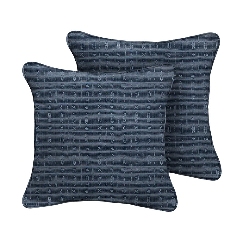 Adel Reversible Throw Pillow, 22" W x 22" D, Tan