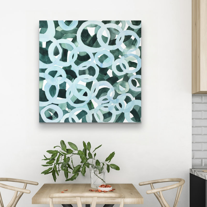 Abstract circles - 32"x32" art on canvas