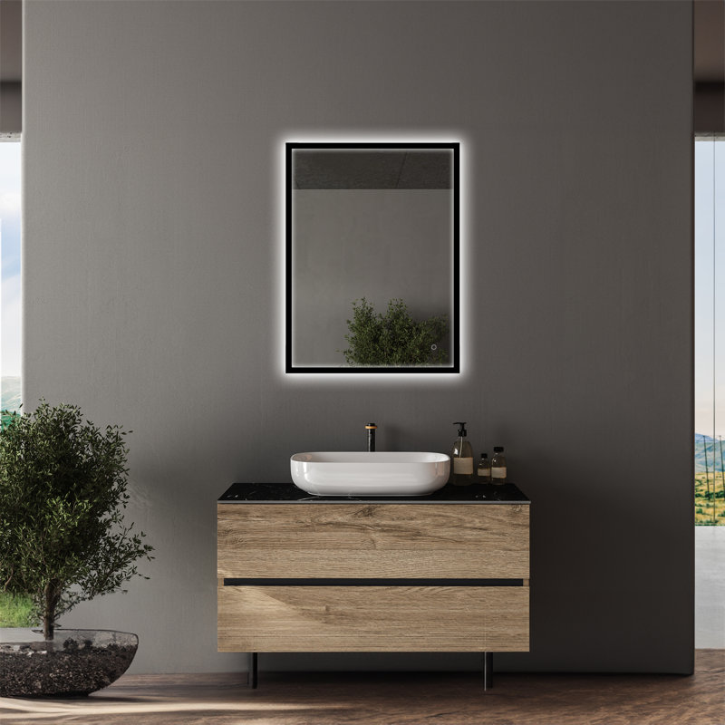 Jabrel Aluminum Rectangle LED Mirror