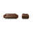 Brescia 92" Full-Grain Genuine Italian Leather Sofa in Chocolate Brown