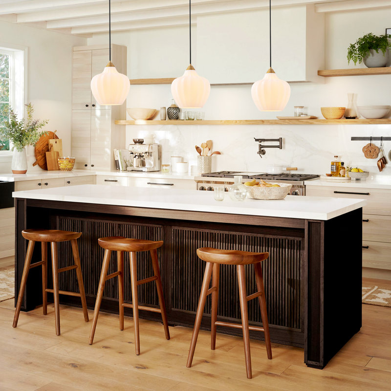 Layla 1 - Light Dome Glass Kitchen Island Pendant Light