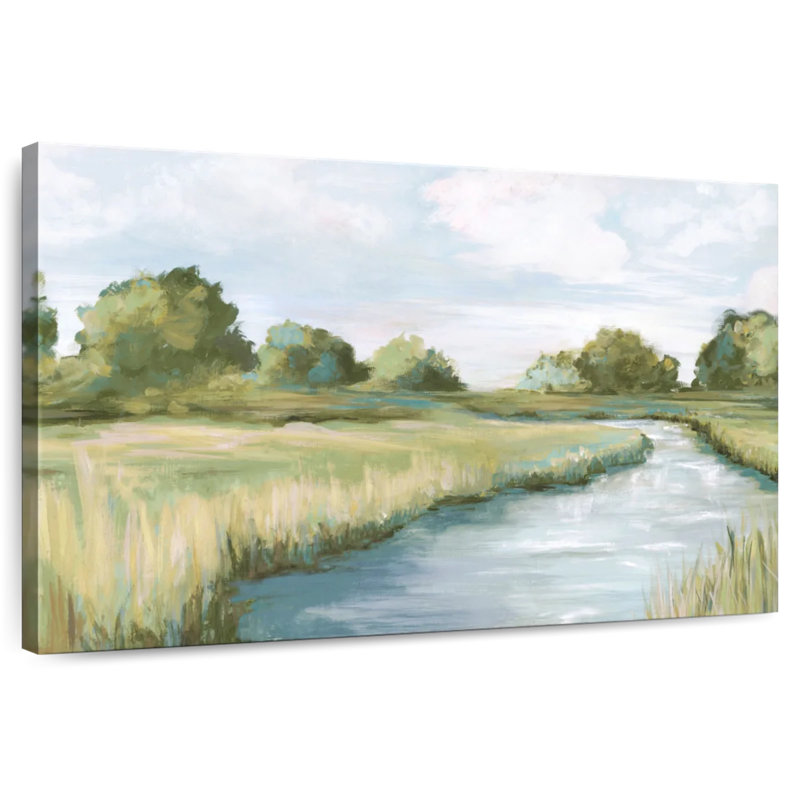Paysage de rivière Alvord Country, H 34 po x l 51 po