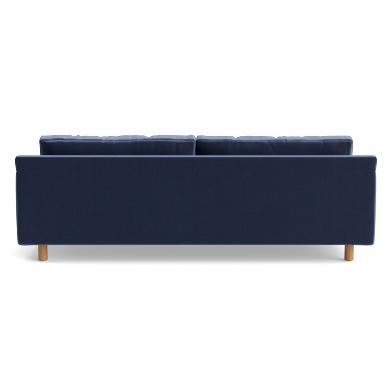 Hunter No Welt 100 Sofa, Performance Velvet - Indigo, Natural