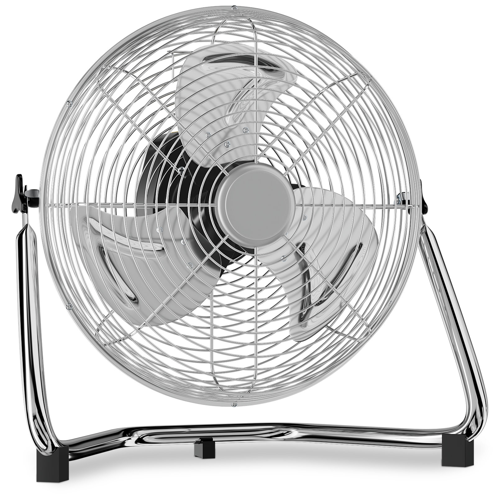 MoNiBloom 14" 3-Speed High Velocity Floor Fan, Heavy Duty Metal ...