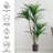 51" Tropical Yucca Artificial Tree with Natural Trunk and Planter by Pure Garden