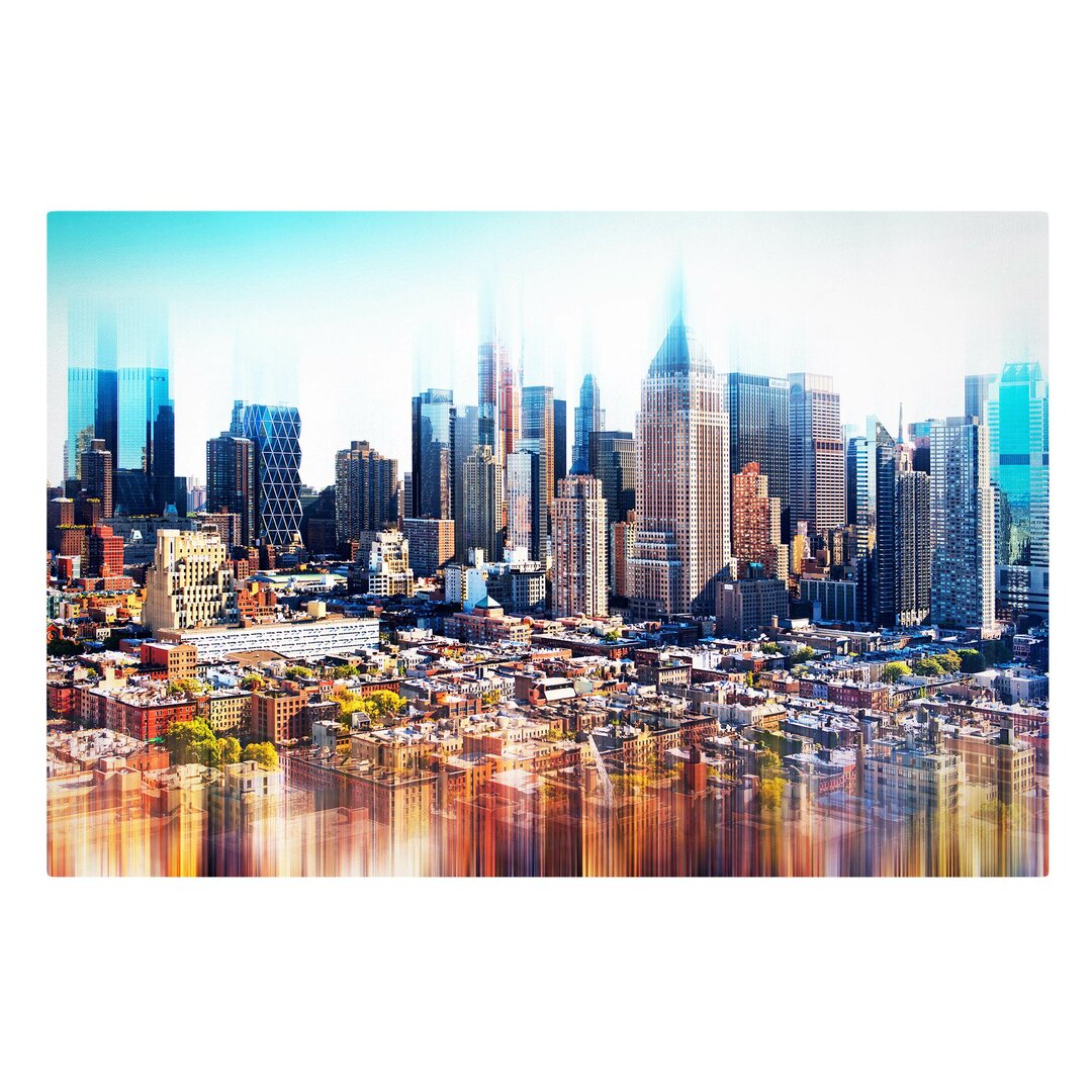 Leinwandbild Manhattan Skyline Urban Stretch von Philippe Hugonnard