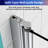 31" W x 55" H Pivot Tub Shower Door, Folding Frameless Glass Shower Door with Towel Bar, Premium 1/4" (6mm) Thick SGCC Tempered Glass Bathtub Door, Bathroom Shower Door Panel, Chrome-116726568