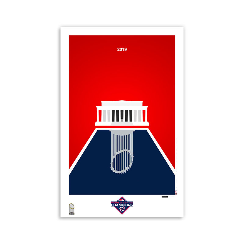 Minimalist 2019 MLB World Series Trophy par S. Preston Washington Nationals